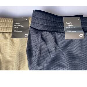 GapFit G Sprint Mid-Rise Moisture Wick Running Shorts Set of 2 Women's Large NWT